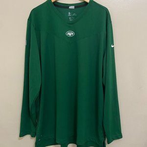 Nike NFL New York Jets Team Issue On Field Sideline LS Top Shirt Mens 3XL CW8816
